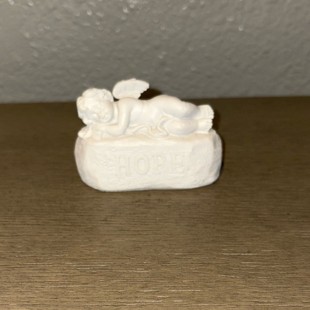 Concrete mold Latex rubber 3D Angel With Hope mold for concrete plaster resin